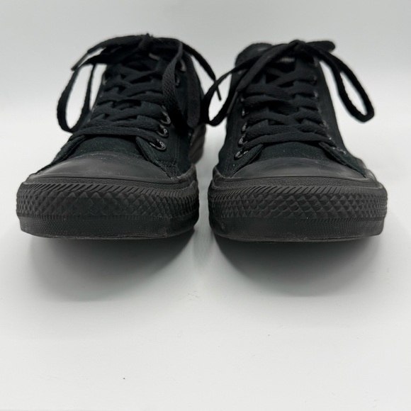 Converse All Star All Black Canvas Sneakers Unisex M/9 W/11 - Picture 2 of 9